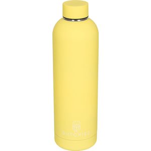 Dutchiez- Drinkfles- Thermosfles- RVS - 750 ml- Pastel Yellow