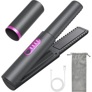 Draadloze Stijltang - Stijlborstel – Snoerloze Krultang - stoomstijltang - Mini Stijltang - Reis Stijltang - Krullen en Stijlen - Hair Straightener