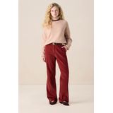 Sissy-Boy - Donkerrode - Corduroy Broek - Straight Leg