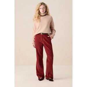 Sissy-Boy - Donkerrode - Corduroy Broek - Straight Leg