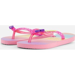Havaianas Slim Glitter Slippers roze Rubber - Dames - Maat 33/34
