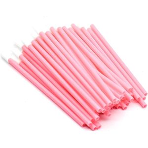 Wegwerp lippenkwasten 200 stuks - lippenapplicator lippenstift make-up gereedschap (roze)