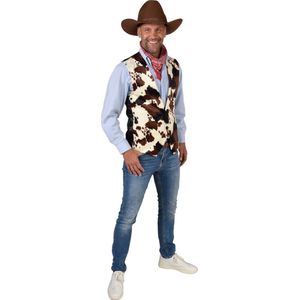 Magic By Freddy's - Cowboy & Cowgirl Kostuum - Cowboy Woody Toyrange Man - Bruin, Wit / Beige - Medium / Large - Carnavalskleding - Verkleedkleding