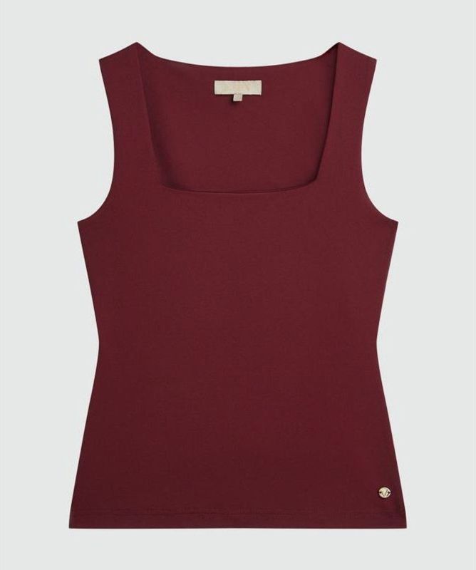 Josh V - Linde Top - Diep Rood - Polyester