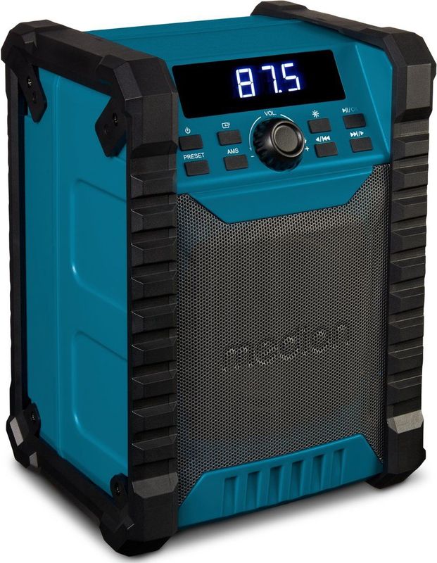 LIFE® E65895 Bouwplaatsradio | PLL FM-radio | Bluetooth® 5.4 | spatwaterdicht (IP54) | robuuste behuizing | 10 W RMS