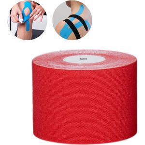 Caimco® Sporttape - Rood - 1 Rol - Kinesiologie Tape - Waterbestendige & Elastische Sporttape - Fysiotape - Medical Tape - Sporttabe