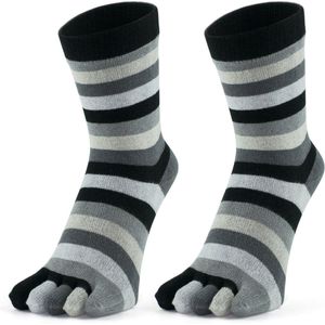 GoWith-katoen sokken-teensokken-2 paar-huissokken-warme sokken-grappige sokken-grappige cadeaus voor vrouwen-35-40