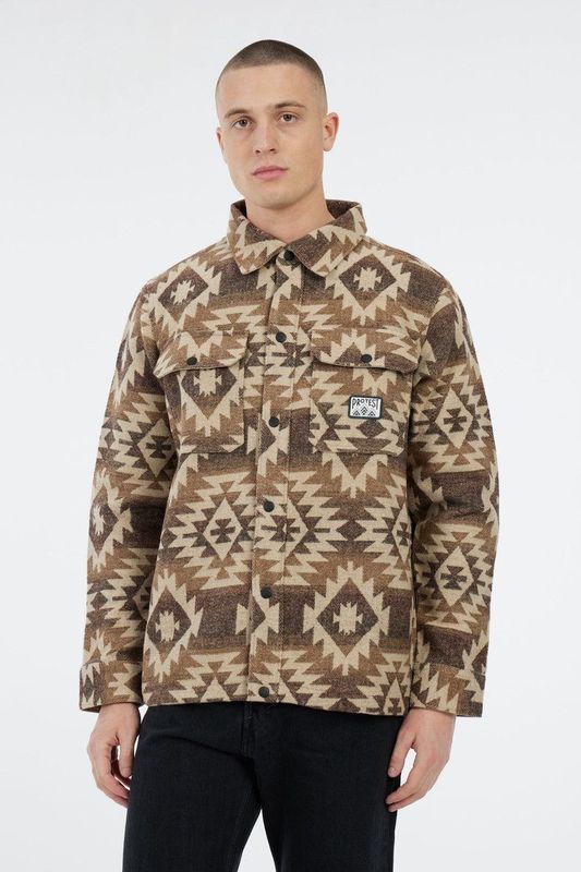 Protest - PRTFinest - Overshirt - Bamboobeige - High-pile Teddy Fleece