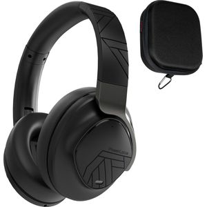 PowerLocus MoonFly Koptelefoon Over-Ear met Active Noise Cancelling, Draadloze Hoofdtelefoon, Voice Assistant Activation - Zwart Metaal