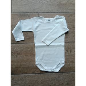 Babidu Basis Romper / Body | wit | lange mouw | | 1110 | 9 maand | maat 74