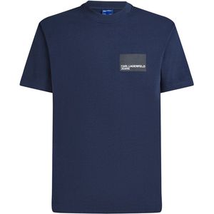 Karl Lagerfeld Reg Box Logo T-shirt Met Korte Mouwen Blauw S Man