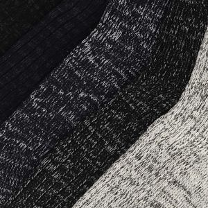 Apollo Heren Gebreide Sokken 5-Pack Zwart/Grijs/Blauw Werksokken - Maat 43-46