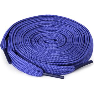 Ecorare® - Schoenveters blauw 100 cm - plat - veters 100cm