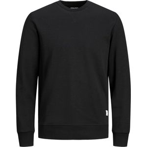 JACK & JONES sweatshirt katoen - O-hals - zwart - Maat: M
