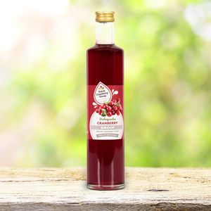 Biologische Cranberry siroop met 60% sap