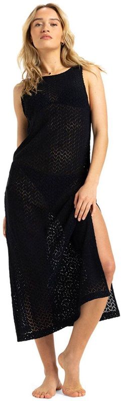 Roxy - Playa Mood - Strandjurk - Zwart - Midi Lengte