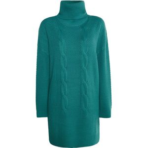 Mymo - Gebreide Jurk - Dames - Groente