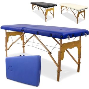 Zylo® Massagetafel Hoeslaken - Massagetafel - Massagetafel Inklapbaar - 180 x 60 x 82 cm - Blauw