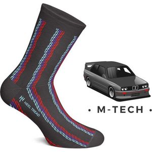 Heel Tread M-tech / Mpower Sokken - BMW M-Power - M3 M5 - fun sokken - Auto sokken - Maat 41-46