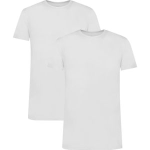 Comfortabel & Zijdezacht Bamboo Basics Ray - Bamboe T-Shirts Ronde Hals (Multipack 2 stuks) Heren - Korte Mouwen - Wit - L