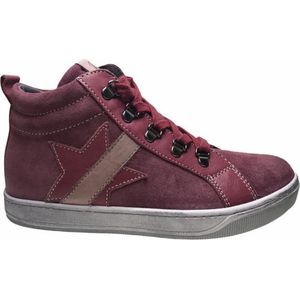 Naturino rits veter ster lederen hoge sneakers Joke fuxia mt 31