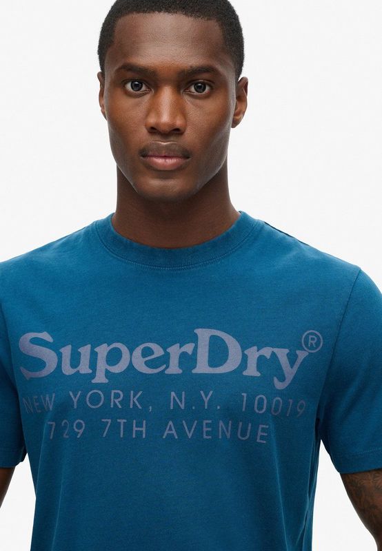 Superdry - Tonal Venue Logo - T-shirt - Katoen - Korte Mouwen