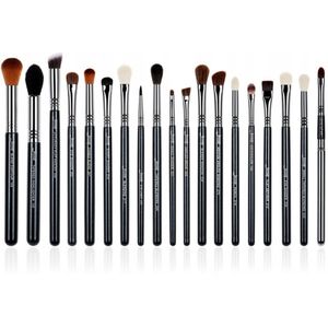 Jessup - T131 - Make-up Kwastenset - Zwart/Zilver - 19 Stuks