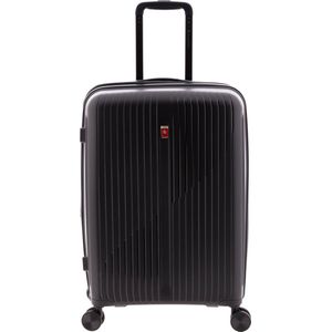 Gladiator Calypso Middelgrote Expandable Koffer met TSA slot - 63 cm - 64/70 liter - Zwart