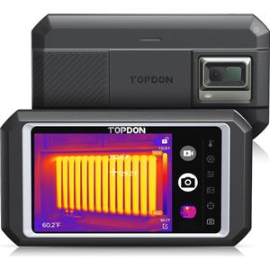 Warmtebeeldcamera met 2MP camerafunctie en 5 inch touchscreen - 25Hz, -20 °C ~ 550 °C, Bluetooth, USB-C