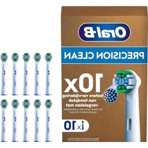 Precision Clean Opzetborstels voor elektrische tandenborstel - 10 stuks - tandenreiniging - X-borstels - brievenbus-compatibele verpakking - ontworpen in - vervanging tandenborstelkoppen
