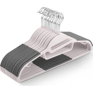 Selbro ® Kledinghangers met Antislip, Ruimtebesparend, 360° Draaibare Haak en Slim Ontwerp, Set van 20