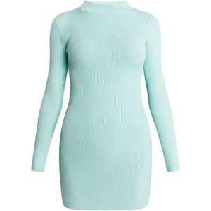 Mymo - Mini-gebreide Jurk - Lagune - Dames