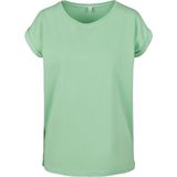 Build your Brand Ladies´ Extended Shoulder Tee BY021 - Neo mint - L