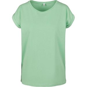 Build your Brand Ladies´ Extended Shoulder Tee BY021 - Neo mint - L