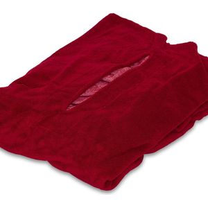 Hoeslaken massagetafel Rood - Met uitsparings-sMediPreventie