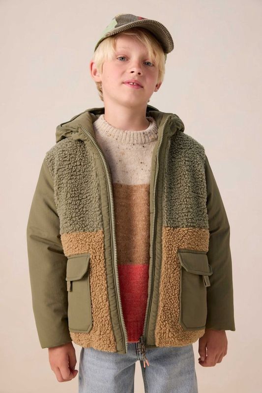 Sissy-Boy - Reversible Teddy Jas - Donkergroen - Winterjas