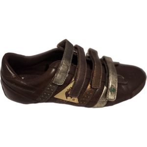 LE COQ SPORTIVE-SNEAKER-LOW METAL-BLACK/GOLD-SIZE 46