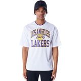 New Era - Oversized T-shirt - Los Angeles Lakers NBA Patch - Unisex - 100% Polyester