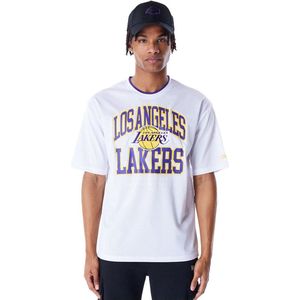 New Era - Oversized T-shirt - Los Angeles Lakers NBA Patch - Unisex - 100% Polyester