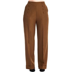 Banned - Book Worm Broek rechte pijpen - XS - Groen