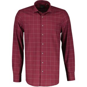 Jac Hensen Overhemd - Extra Lang - Rood - 3XL Grote Maten