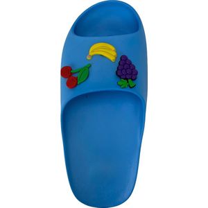 Zenne Slipper, Fruitige EVA-Slippers, Heren-Dames Slipper, Antibacterieel Slipper, Anatomical Slipper, Blauw-Maat:39