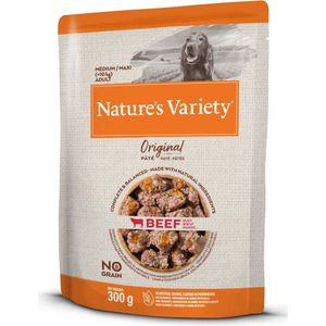 Nature's Variety - Original Adult Medium Maxi Pouch Beef Hondenvoer