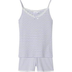 Name it meisjes pyjama set - Heirloom Lilac - Kinder shortama biologisch katoen - 116 - Paars