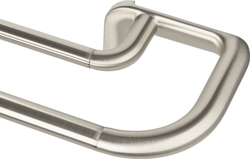 Umbra - Twilight - Dubbele Gordijnroedeset - Nikkel - 80 tot 213 cm