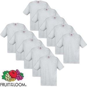 Fruit of the Loom - 5 stuks Valueweight T-shirts Ronde Hals - Heather Grey - 3XL