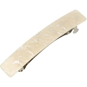 Haarsoires Haarspeld Patentspeld Recht 11cm – Marmer Patroon – Creme - Haarspelden voor Dames - Haarklem - Haarclip - Haaraccessoires - Hair Clip - Decoratieve Haaraccessoire