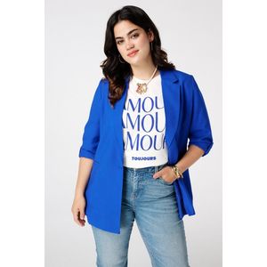 MS Mode Blazer Blazer met opgerolde mouw