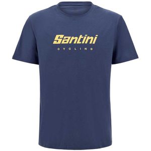 Santini T-shirt Met Korte Mouwen Blauw S Man,Vrouw