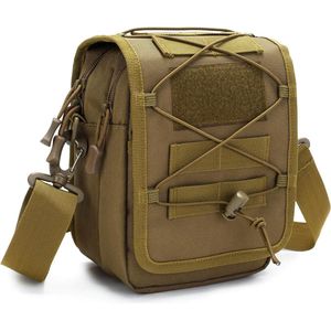 Tactische schoudertas MOLLE (modulaire lichtgewicht lastdragende uitrusting) Schoudertas Crossbodytas Waterdichte draagzak Multifunctionele Messenger Bag Crossbag Heuptas voor Sporten Buitenshuis Wandelen Kamperen